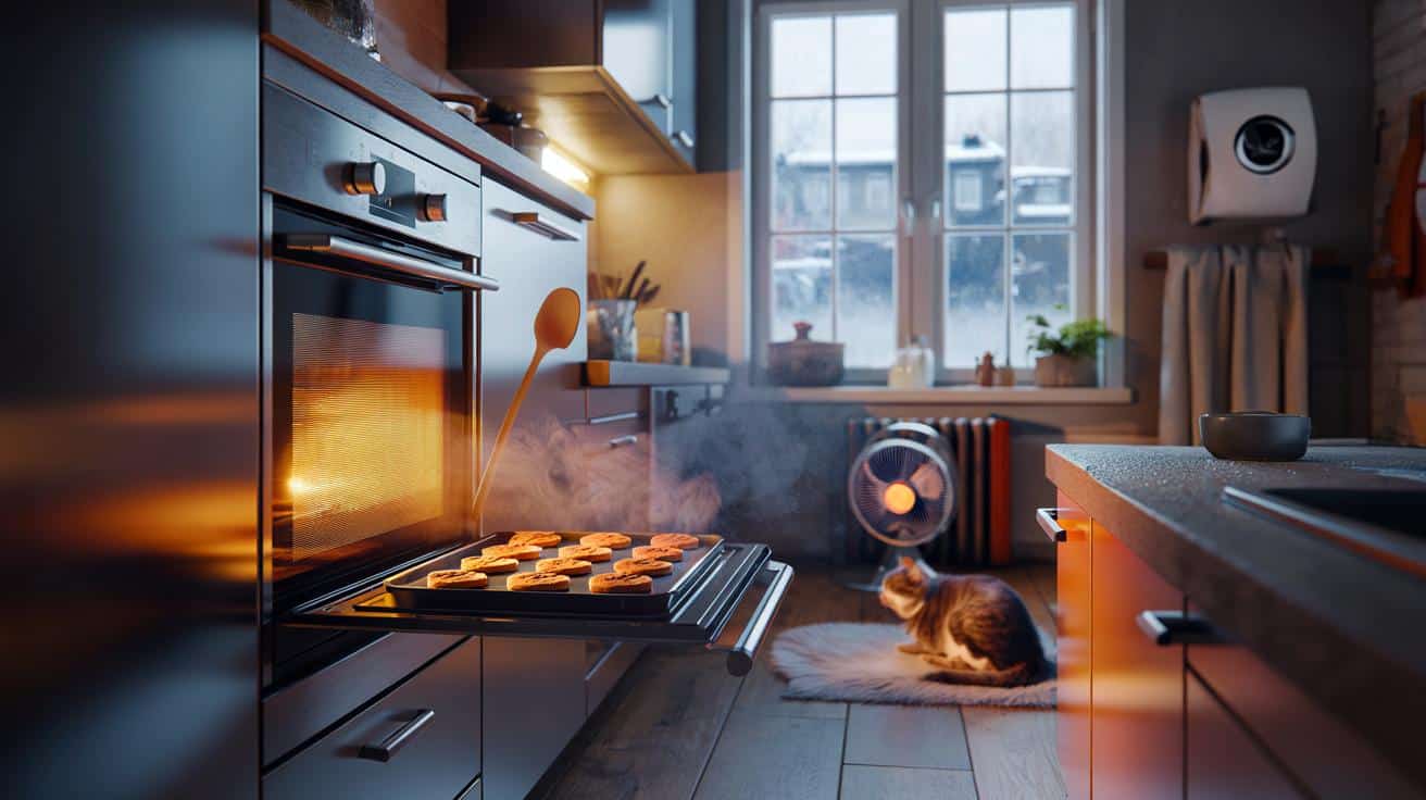 Cómo aprovechar el calor residual del horno para calentar la cocina en invierno