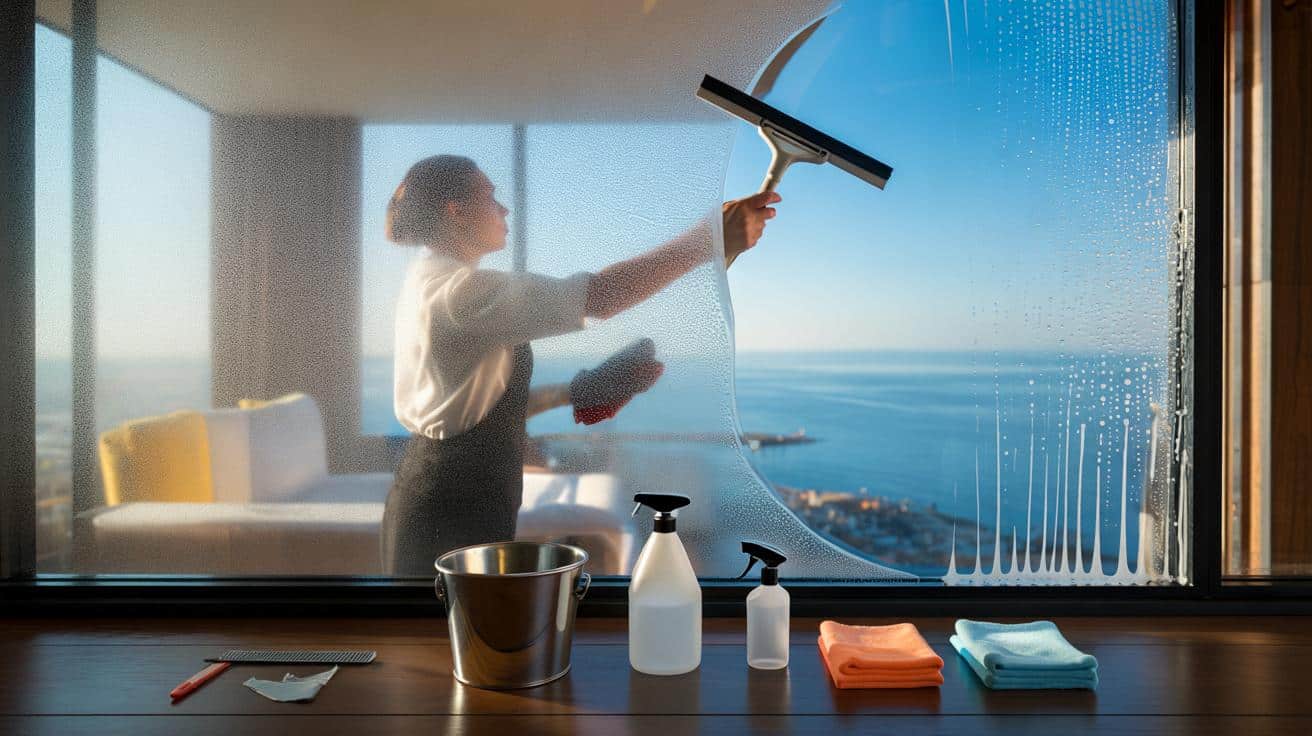 Cómo mantener las ventanas limpias hasta primavera — el método que usan los hoteles