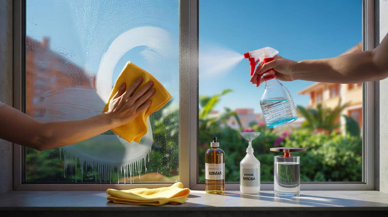 El truco casero para limpiar los cristales sin dejar marcas con ingredientes comunes