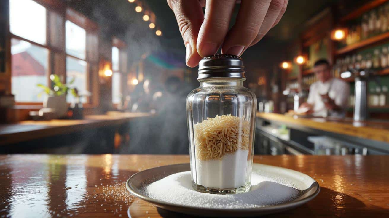 El truco con arroz que usan los bares para eliminar la humedad del salero