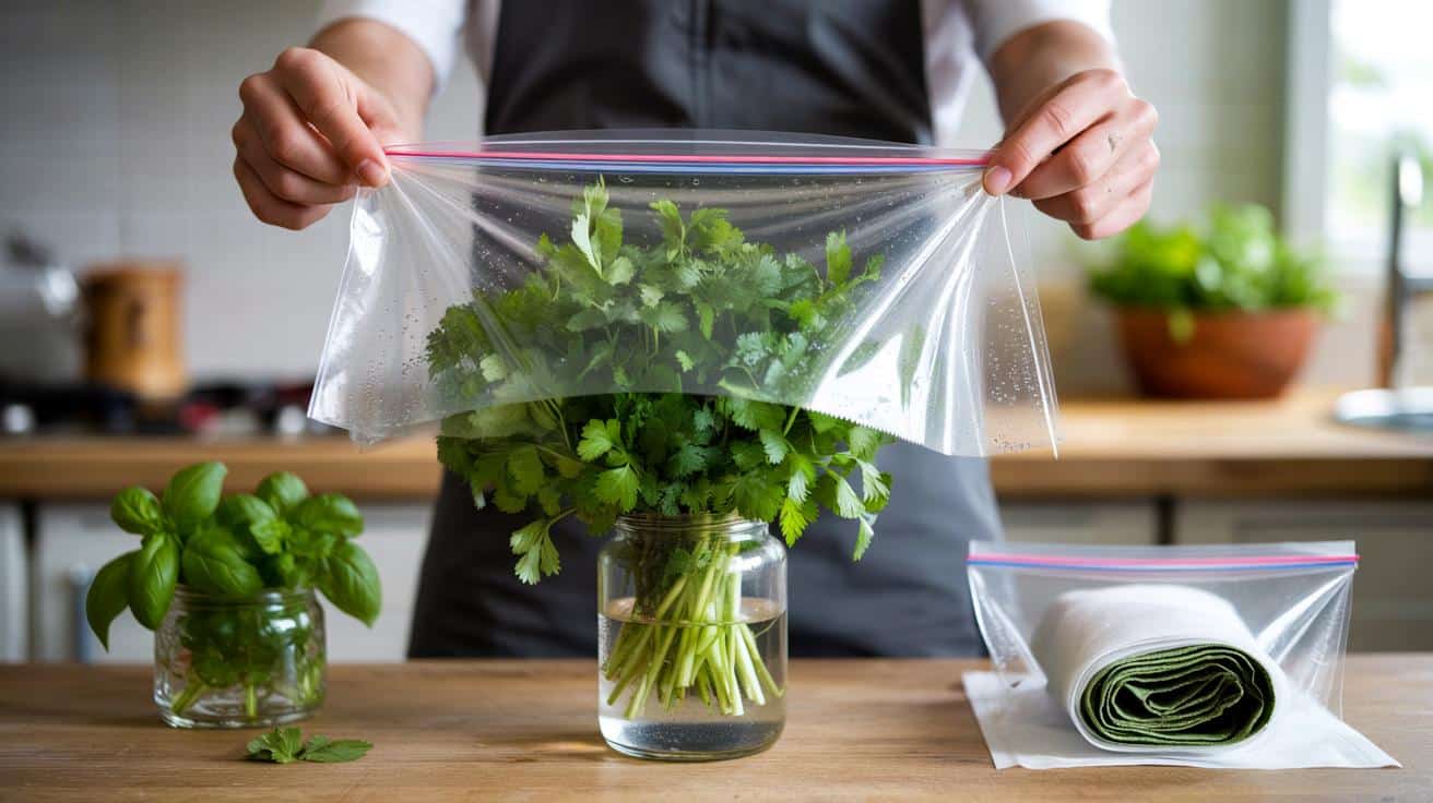 El truco de cocina que los chefs usan para conservar las hierbas frescas más tiempo