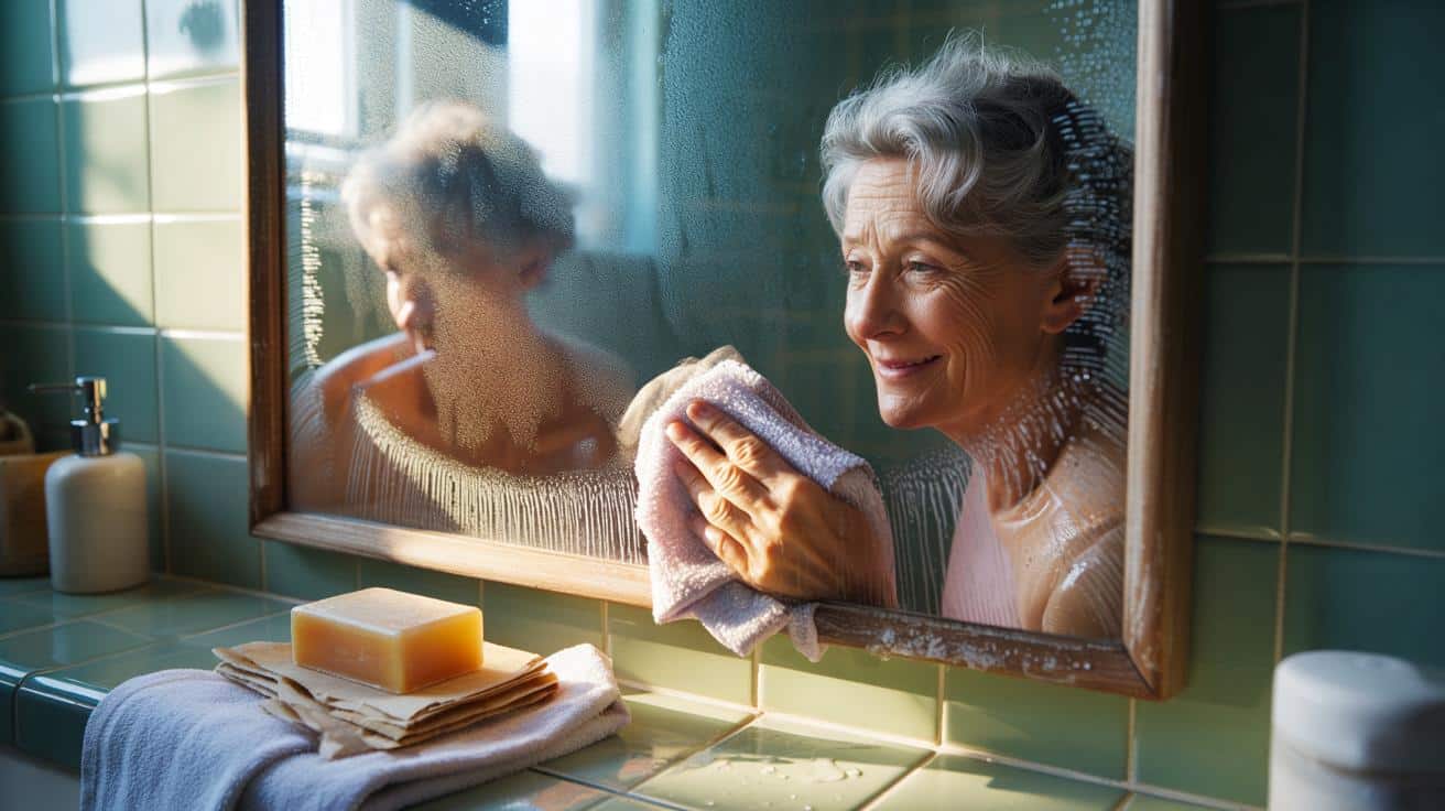 El truco de las abuelas para evitar el vaho en los espejos del baño
