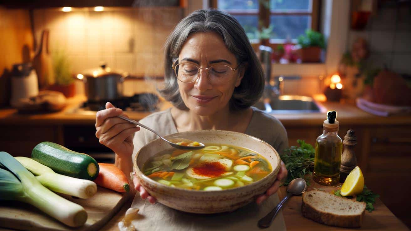 Elena Martín (55 años): “Solo cambié la cena por una sopa vegetal y bajé tres kilos sin darme cuenta”