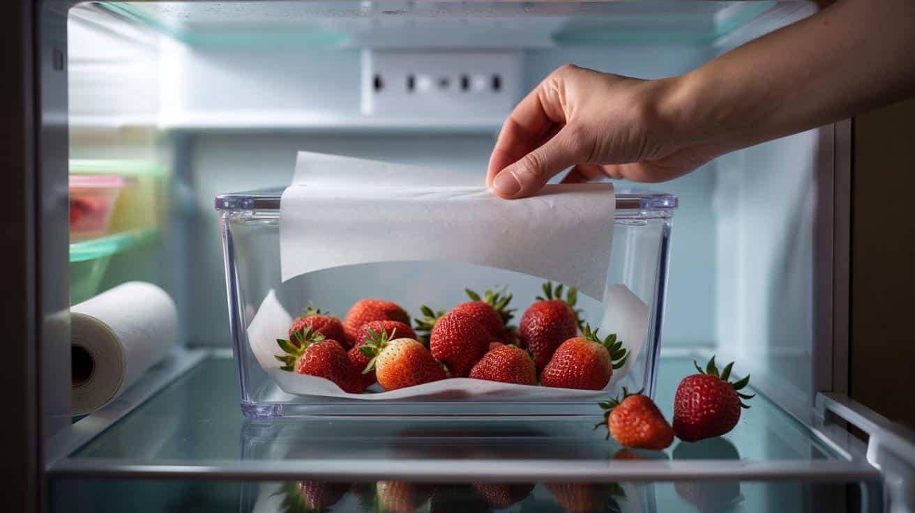 Este truco con papel de cocina mantiene las fresas frescas durante más de una semana