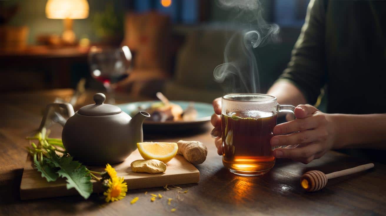 La bebida natural que ayuda al hígado a recuperarse después de cenar