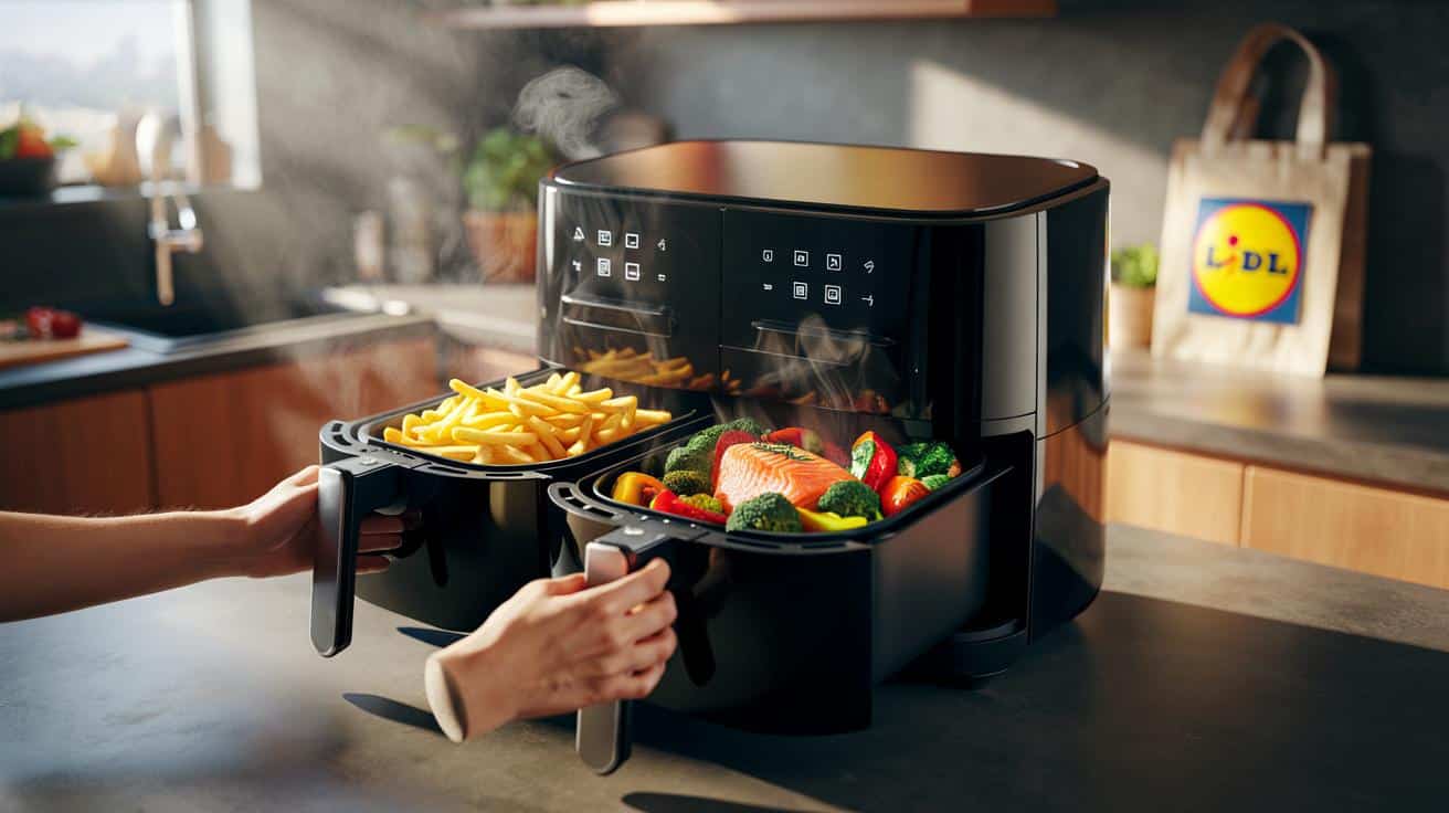 Lidl lanza una freidora de aire con doble compartimento por menos de 70 €