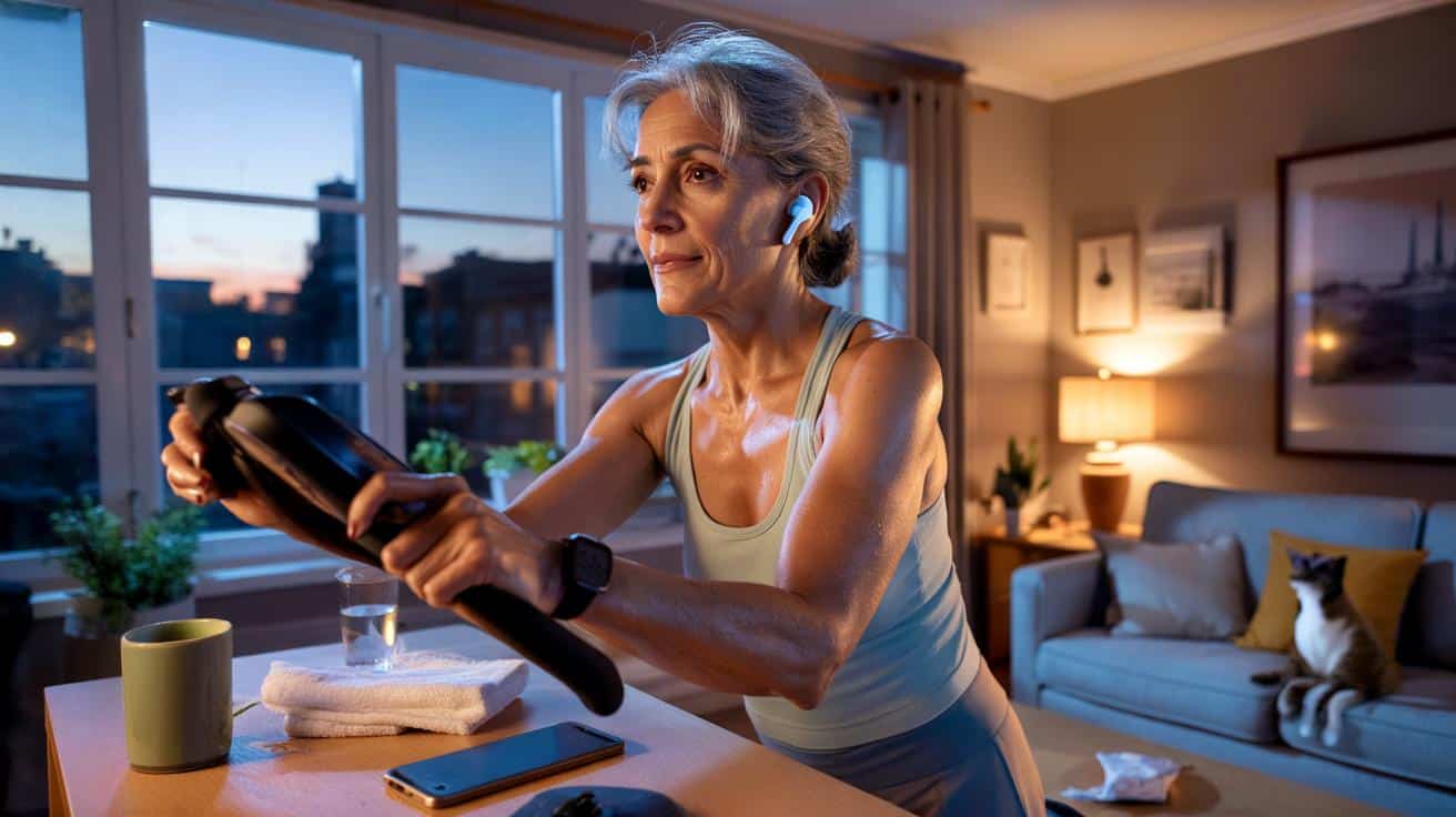 María Montero (60 años): “Cada día me levanto a las cinco de la mañana y me pongo tres cuartos de hora en la elíptica. Hago mucho ejercicio”