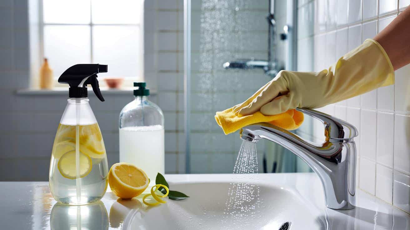 “No uses lejía: el truco casero con vinagre y limón que deja el baño reluciente”