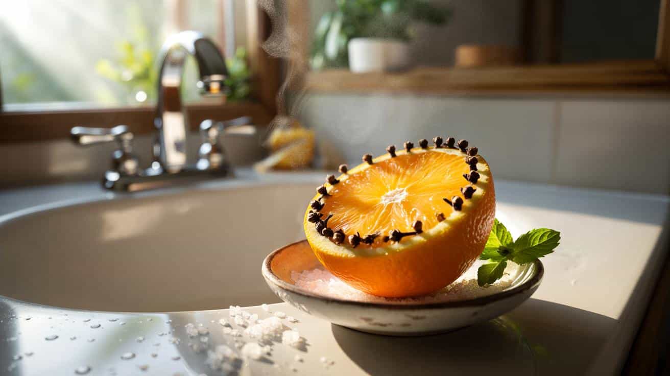 “Pon media naranja con clavos de olor en el baño: el aroma dura todo el día”