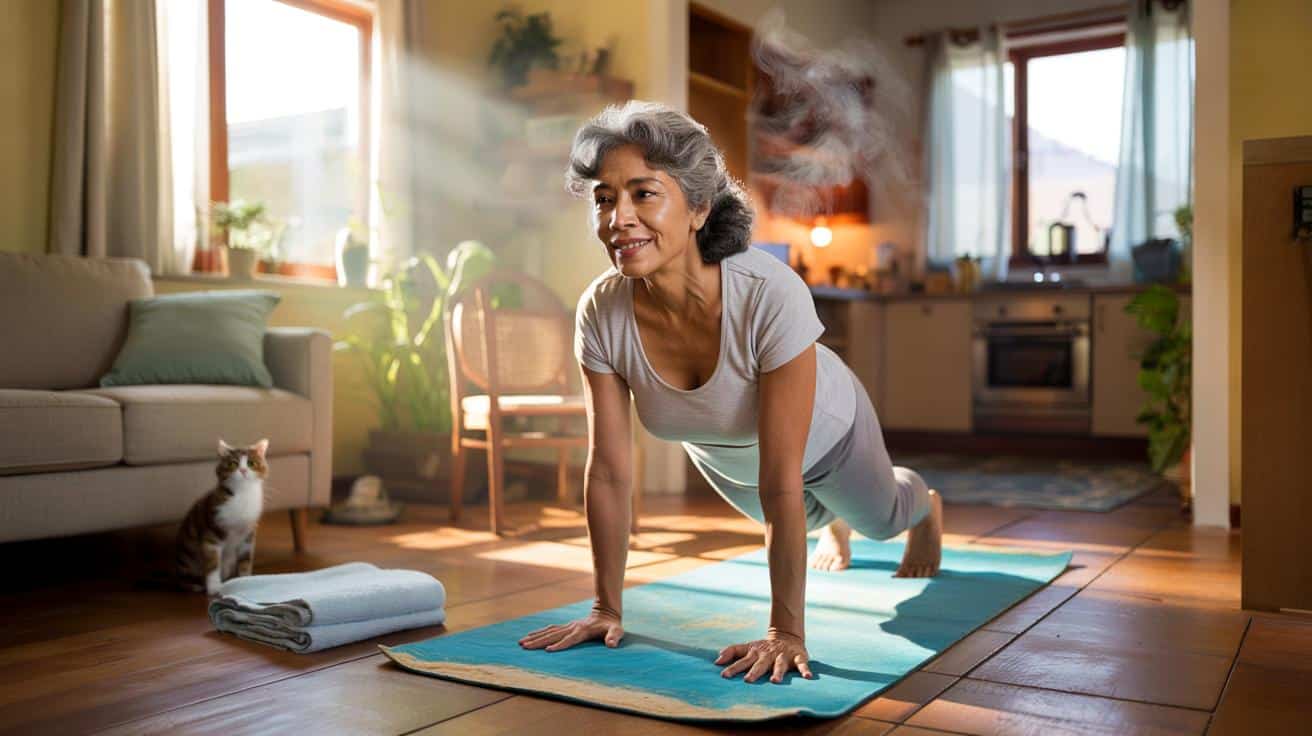 Rosa Méndez (61 años): “Desde que hago pilates en casa ya no tengo dolor de espalda ni insomnio”
