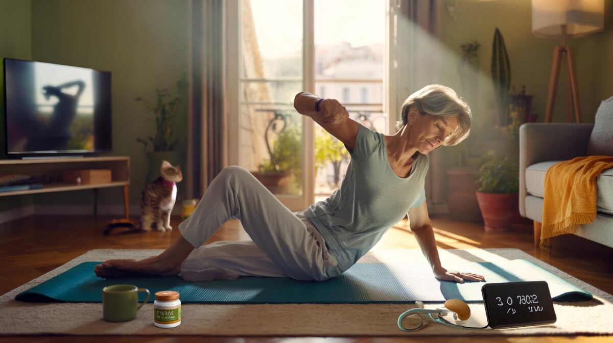 Rosa Méndez (61 años): “Desde que hago pilates en casa ya no tengo dolor de espalda ni insomnio”