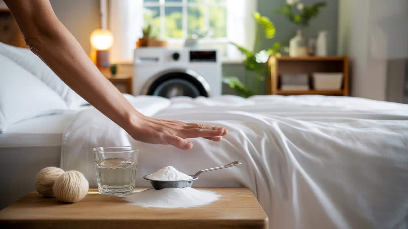 Si tus sábanas te raspan, prueba esto : 1 vaso de vinagre y 1 cucharada de bicarbonato cambian todo