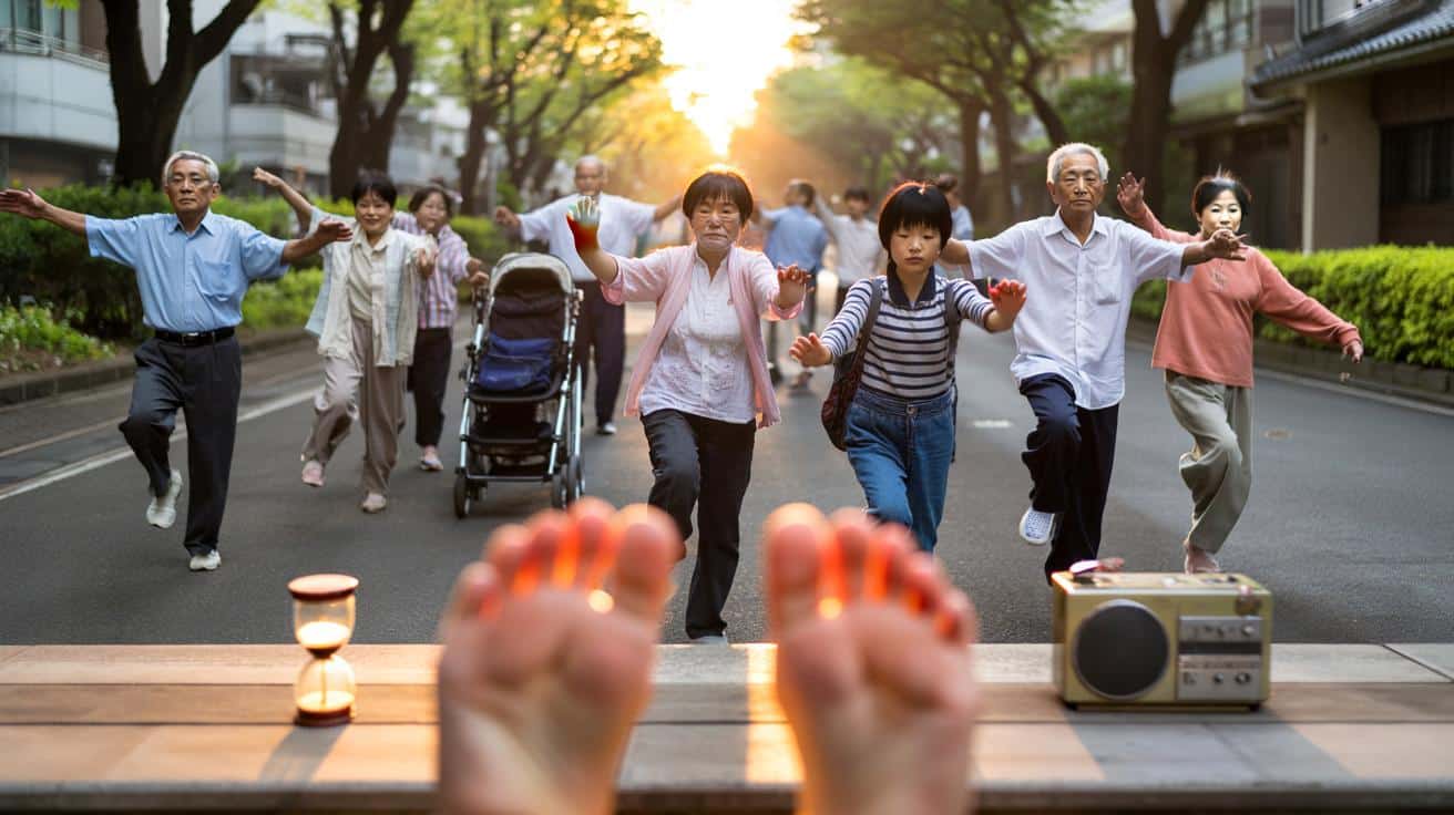 “Solo tres minutos al día: el hábito japonés que mejora tu circulación y relaja el cuerpo”