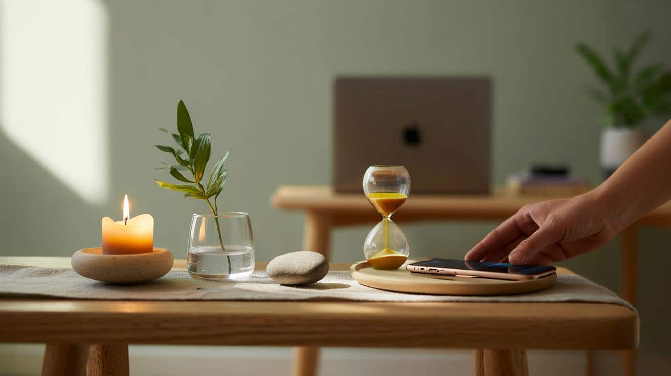 Tú también lo necesitas: 5 objetos y 3 minutos para un altar de calma que baja tu estrés hoy