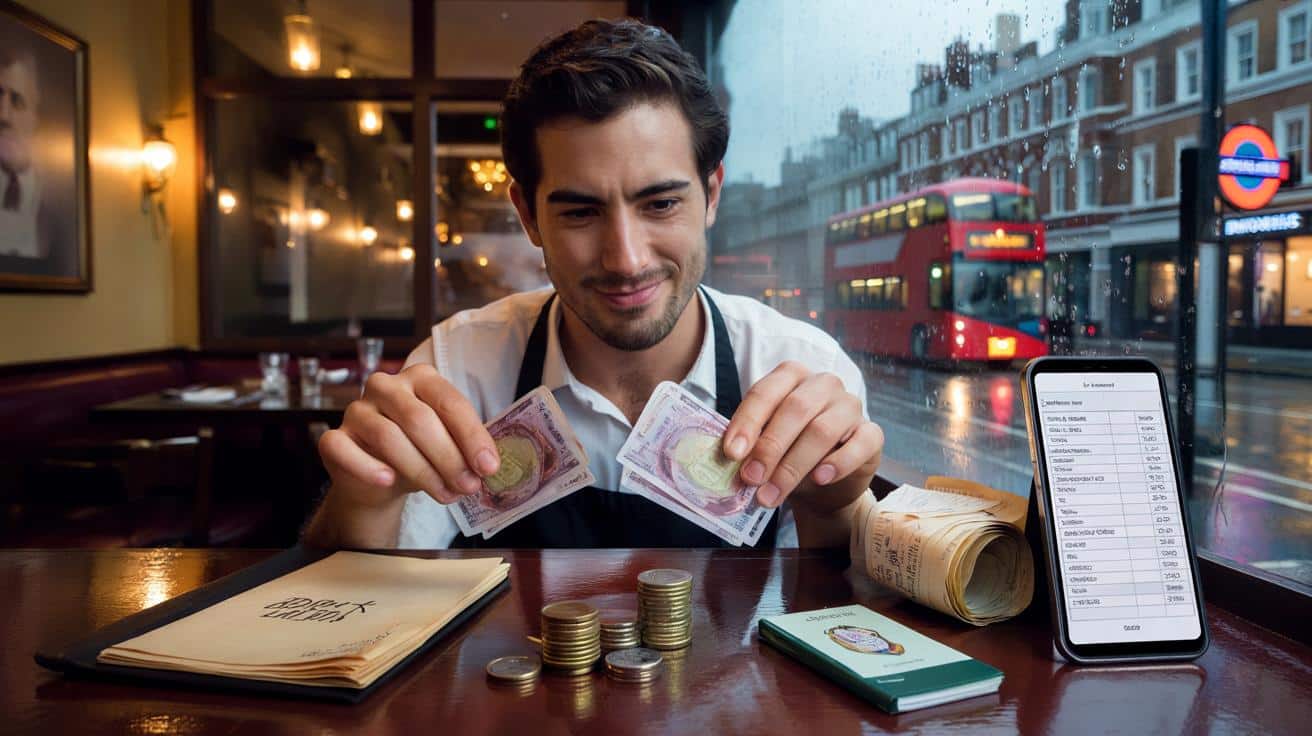 Un joven español revela cuánto gana trabajando de camarero en Londres